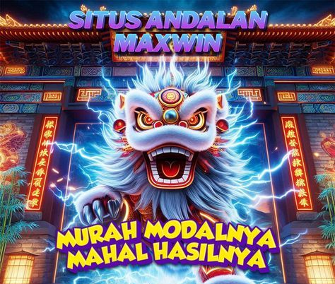 Gambar promosi situs andalan slot maxwin dengan tema naga biru listrik dan teks Murah Modalnya, Mahal Hasilnya