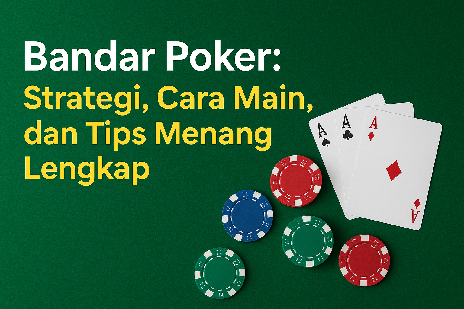 Bandar Poker: Strategi, Cara Main, dan Tips Menang Lengkap